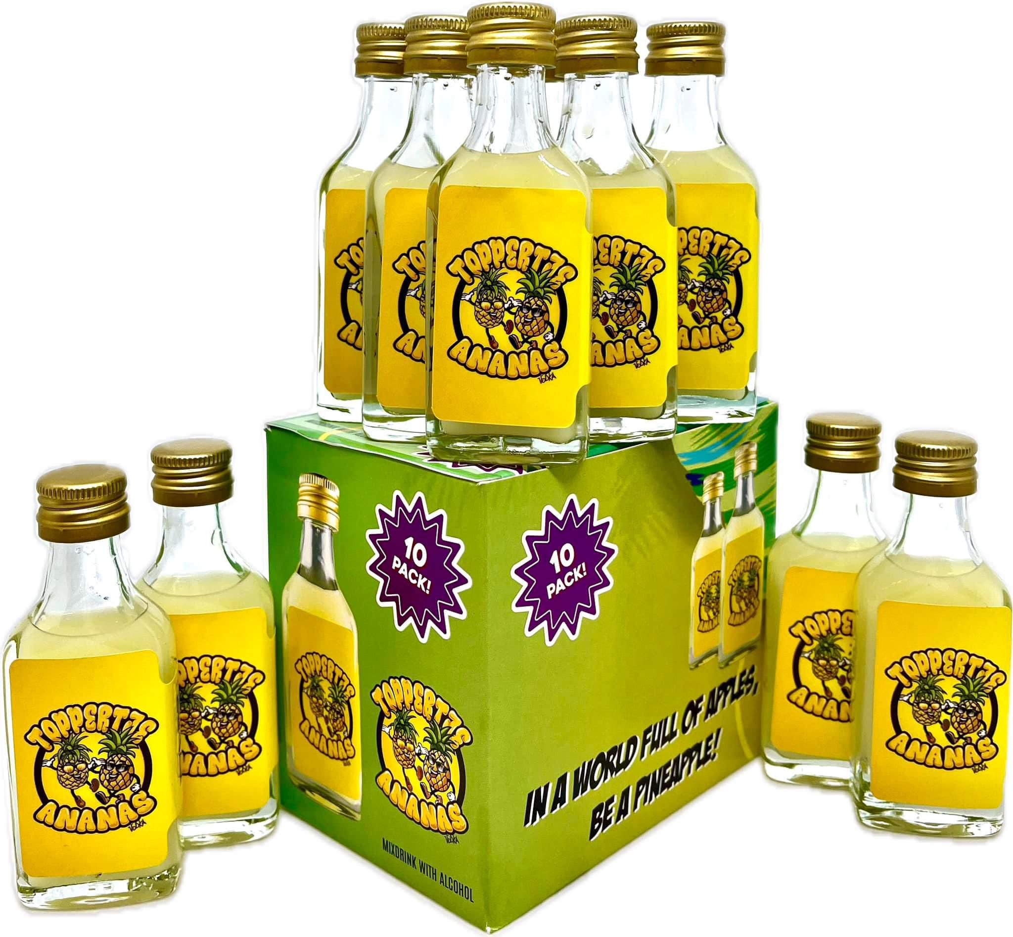 Toppertje Ananas 10- PACK 20 ML shot 14,9%